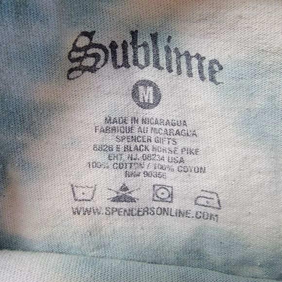Sublime Long Beach Tie-Dye T-Shirt Medium Band Tee Soft Cotton Unisex Top - Picture 5 of 11